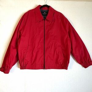 NWOT Newport Harbor tailored Men's Vibrant Red Windbreaker